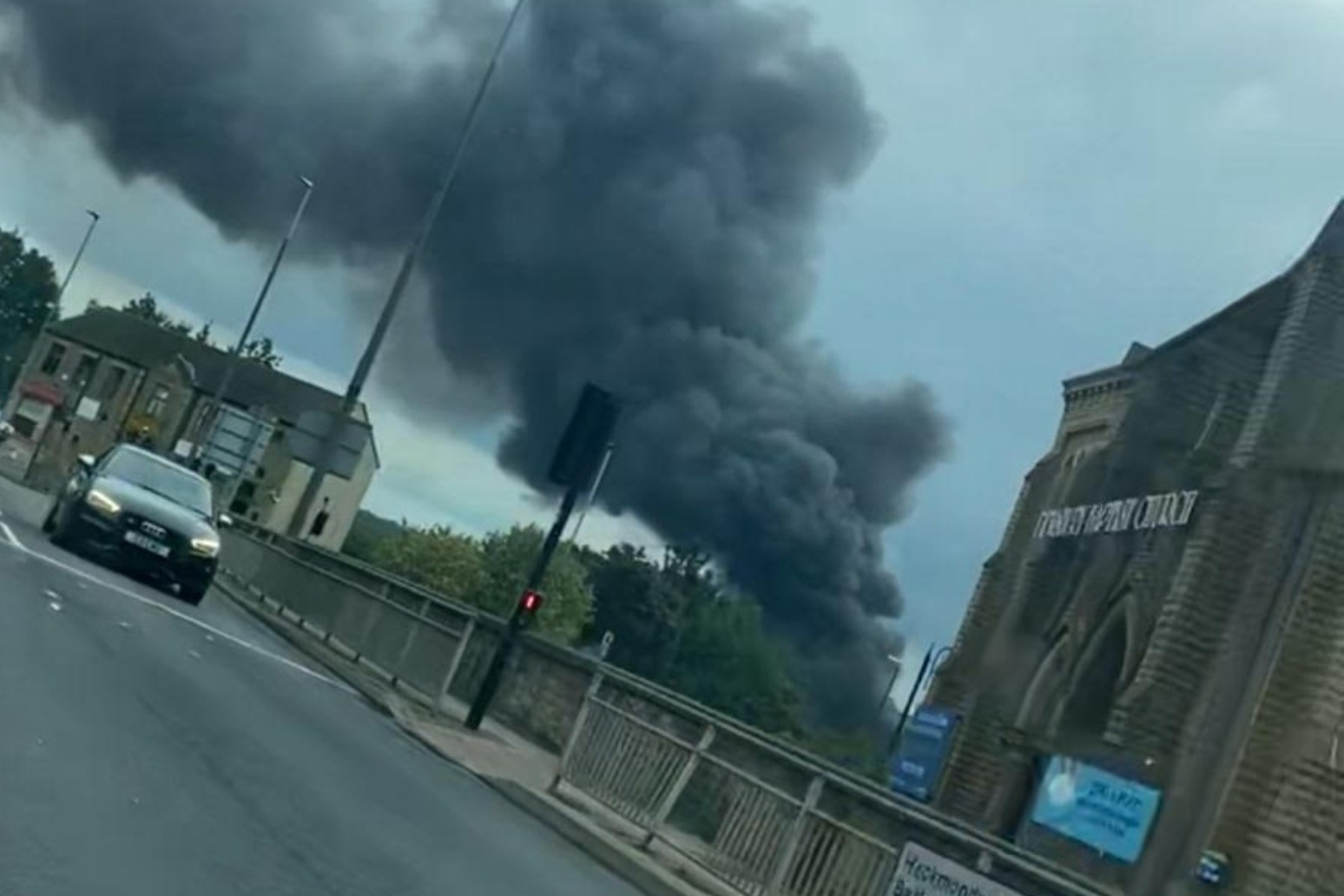 Fire tackled at industrial estate after ‘massive explosion’ 